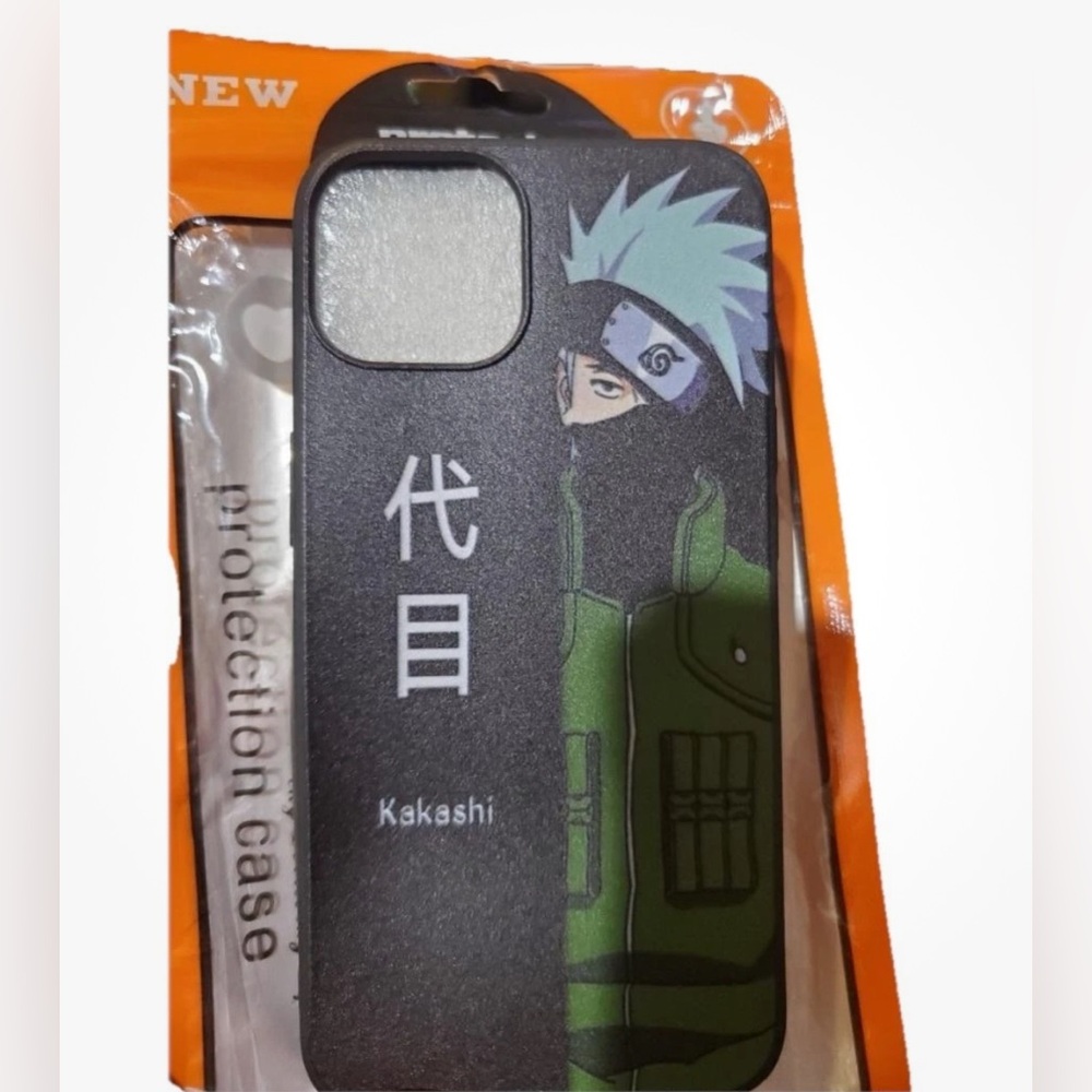 IPhone 12 case featuring Kakashi Hatake from the Naruto anime series